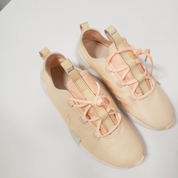 Nike Womens Ashin Modern LX Faux Leather Logo Sneakers Pink - Size 9 - Picture 4 of 9